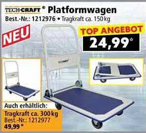 TECH-CRAFT® Plattformwagen mit einer Tragkraft von ca. 150 kg