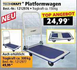 TECH-CRAFT® Plattformwagen - Tragkraft ca. 150 kg