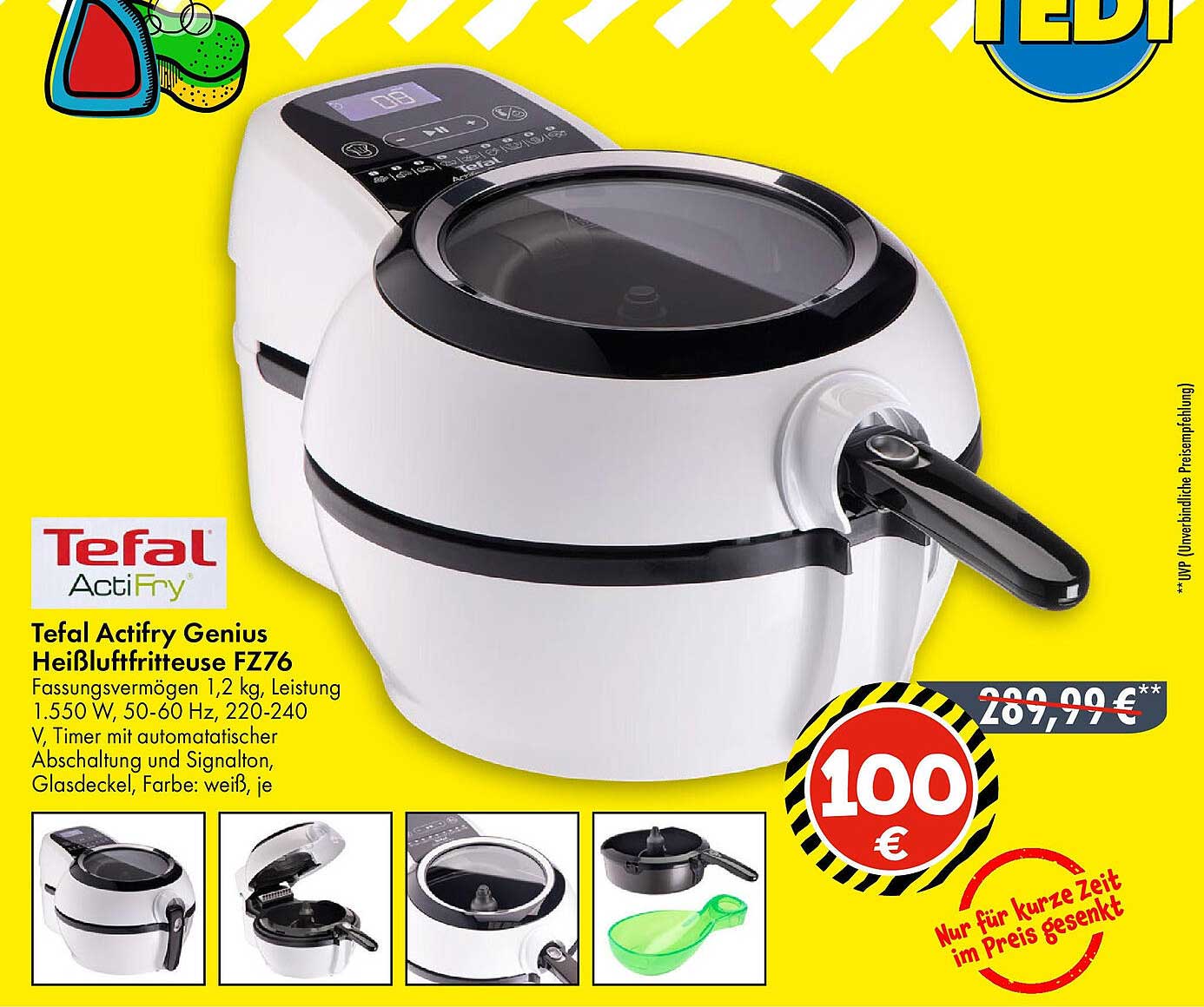 Tefal Actifry Genius Heißluftfritteuse FZ76