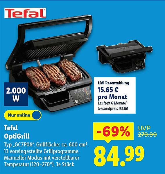 Tefal OptiGrill - Elektrischer Kontaktgrill