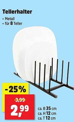 Tellerhalter - Metall für 8 Teller