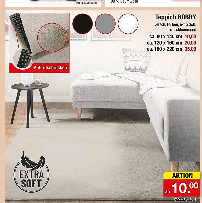 Teppich BOBBY - Extra Soft in verschiedenen Farben