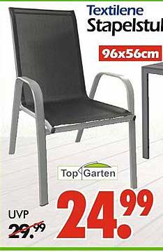 Textilene Stapelstuhl 96x56cm von Top Garten