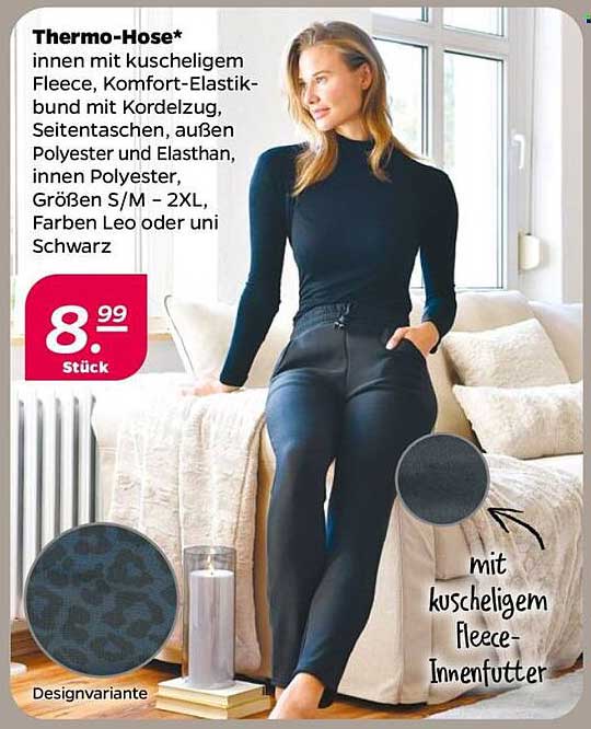 Thermo-Hose* mit kuscheligem Fleece-Innenfutter
