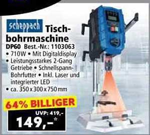 Tischbohrmaschine DP60 von Scheppach