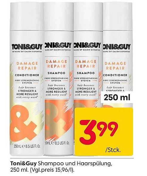 Toni&Guy Shampoo und Haarspülung, 250 ml
