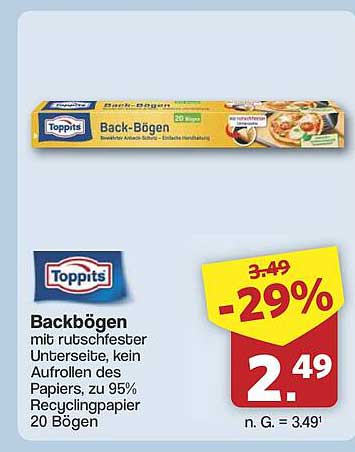 Topptits Backbögen – 20 Bögen für unkompliziertes Backen