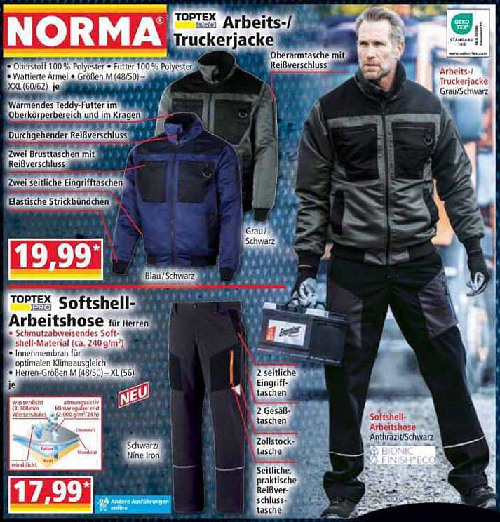 TOPTEX PRO Arbeits-/Truckerjacke