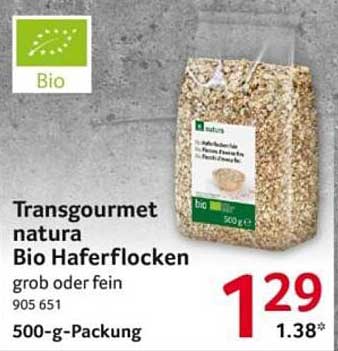 Transgourmet natura Bio Haferflocken 500 g