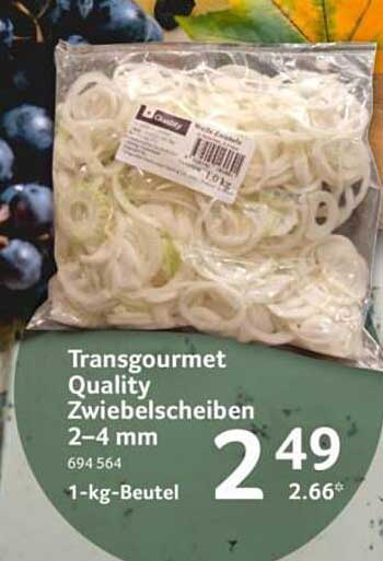 Transgourmet Quality Zwiebelscheiben 2–4 mm