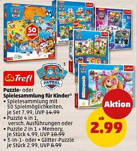 Trefl Puzzle- oder Spielesammlung für Kinder