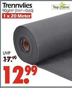 Trennvlies 90g/m² (1m²=0.65) 1 x 20 Meter