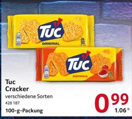 Tuc Cracker verschiedene Sorten 100-g-Packung