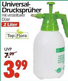 Universal-Drucksprüher mit verstellbarer Düse 2 Liter