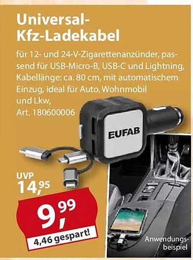 Universal-Kfz-Ladekabel