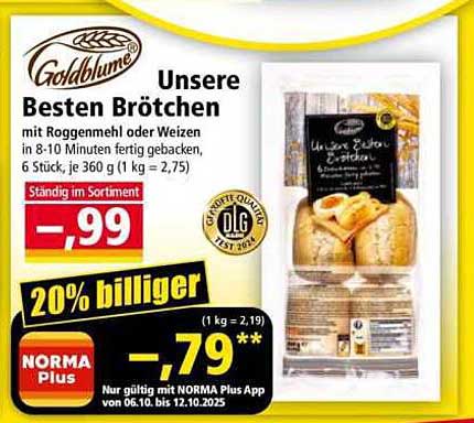 Unsere Besten Brötchen von Goldblume