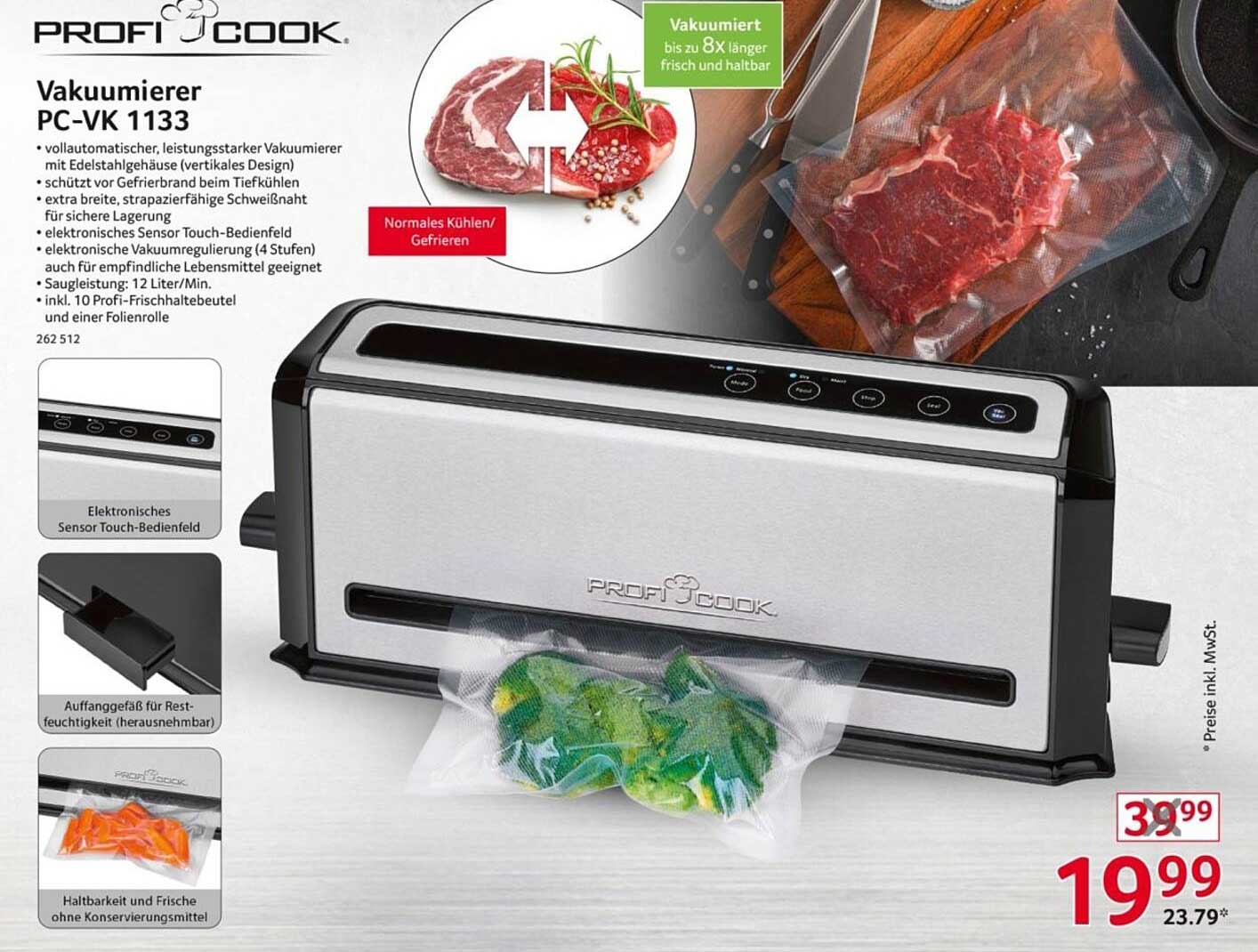 Vakuumierer PC-VK 1133 von ProfiCook