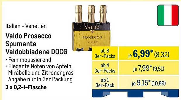 Valdo Prosecco Spumante Valdobbiadene DOCG