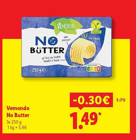 Vemondo No Butter 250 g