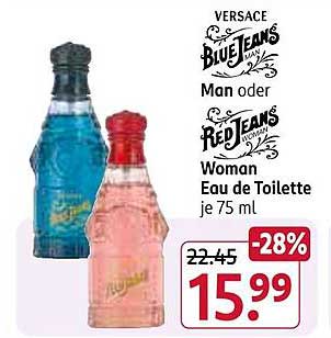 Versace Blue Jeans Man oder Red Jeans Woman Eau de Toilette je 75 ml