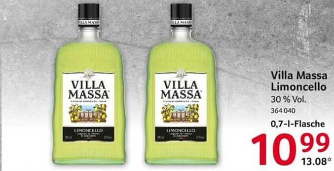Villa Massa Limoncello 0,7 l – köstlicher Zitronengenuss