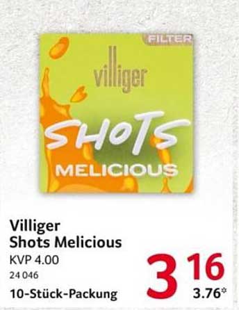 Villiger Shots Melicious – 10-Stück-Packung