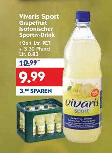 Vivaris Sport Grapefruit Isotonischer Sportiv-Drink