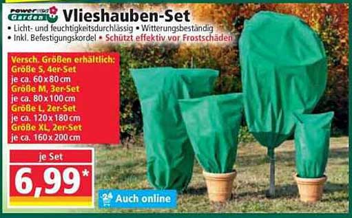 Vlieszhauben-Set - Schutz für Ihre Pflanzen