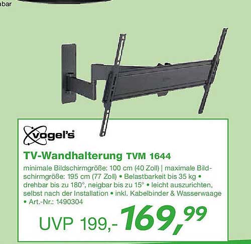 Vogel's TV-Wandhalterung TVM 1644