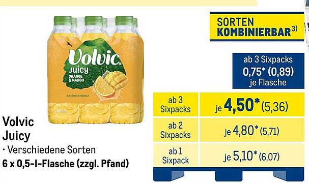 Volvic Juicy – Erfrischung in verschiedenen Sorten