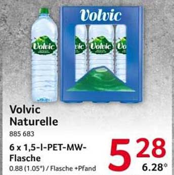 Volvic Naturelle 6 x 1,5 l PET-MW-Flasche