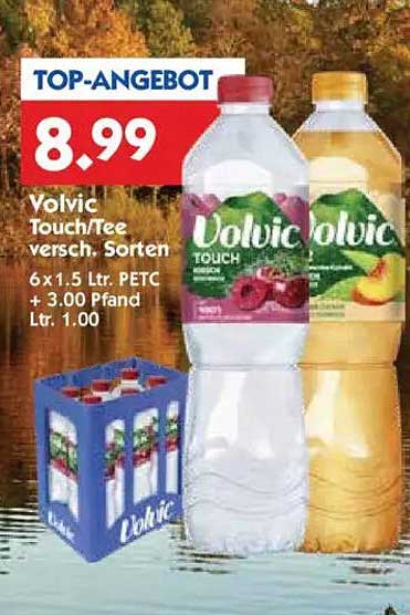Volvic Touch/Tee verschiedene Sorten 6x1.5 Ltr.