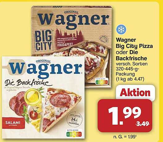 Wagner Big City Pizza oder Die Backfrische