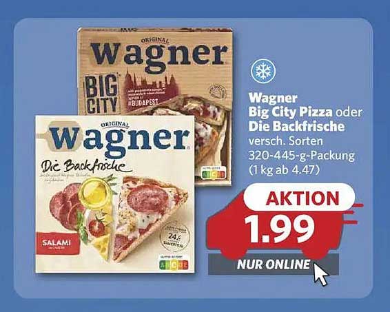 Wagner Big City Pizza oder Die Backfrische - Aktionsangebot