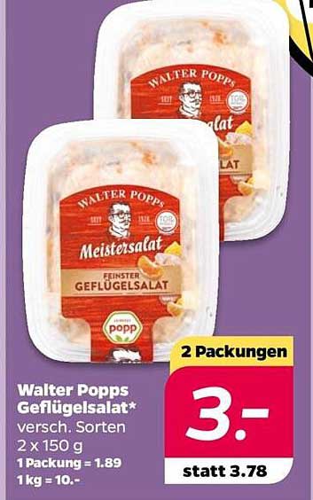 Walter Popps Geflügelsalat 2 x 150 g