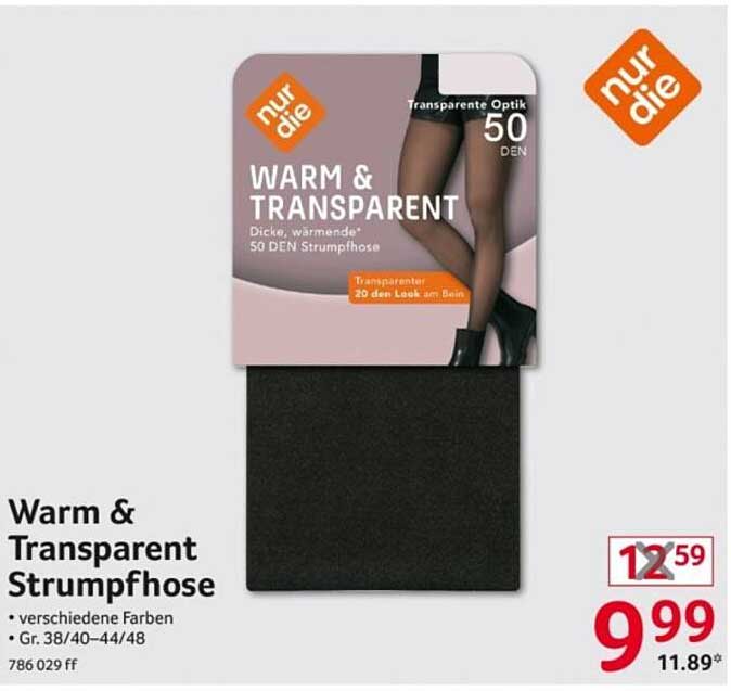 Warm & Transparent Strumpfhose von nur die