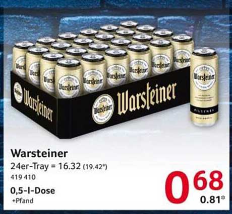 Warsteiner 0,5 l Dose - Sparen Sie jetzt!