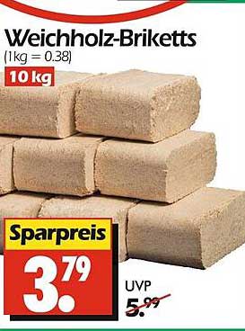 Weichholz-Briketts (10 kg)