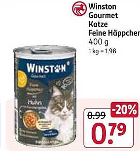 Winston Gourmet Katze Feine Häppchen 400 g