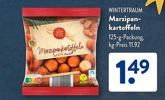 WINTERTRAUM Marzipankartöffelchen 125-g-Packung