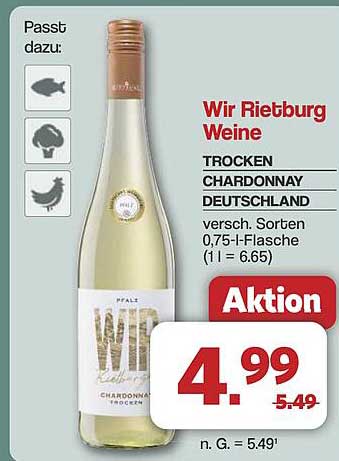 Wir Rietburg Weine - Trocken Chardonnay Deutschland