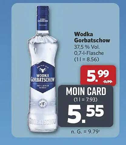 Wodka Gorbatchow 0,7-Liter-Flasche, 37,5 % Vol.
