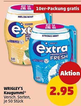 WRIGLEY'S Kaugummi - 10er-Packung gratis