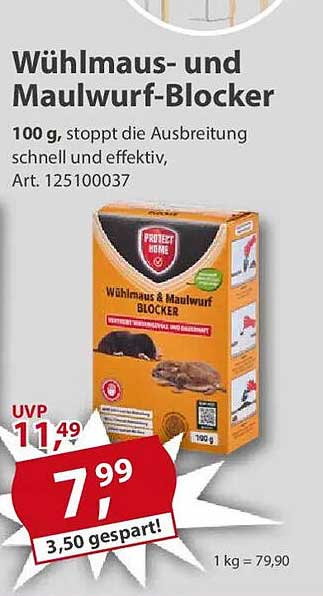 Wühlmaus- und Maulwurf-Blocker