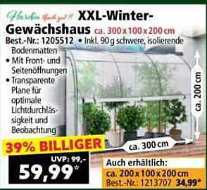 XXL-Winter-Gewächshaus