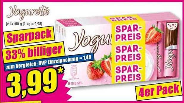 Yogurette Sparpack - 33% billiger! Sparen Sie jetzt!