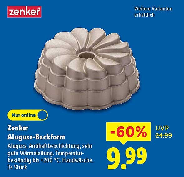 Zenker Aluguss-Backform