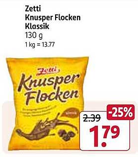 Zetti Knusper Flocken Klassik 130 g