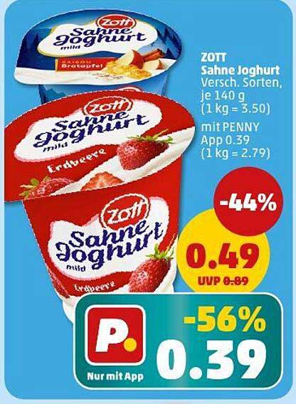 ZOTT Sahne Joghurt 140 g
