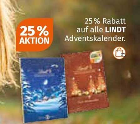 25 % Rabatt auf alle LINDT Adventskalender